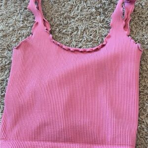 Dry Goods Pink Ribbed Camisole